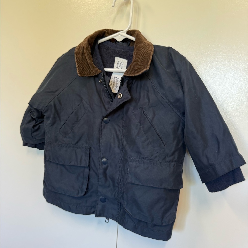 Vintage Baby Gap barn jacket. Removable fleece lining. Preppy. Fall.